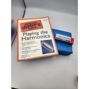 Hohner Bluesband Harmonica Key of C & Complete Idiots Guide to Playing Book Set